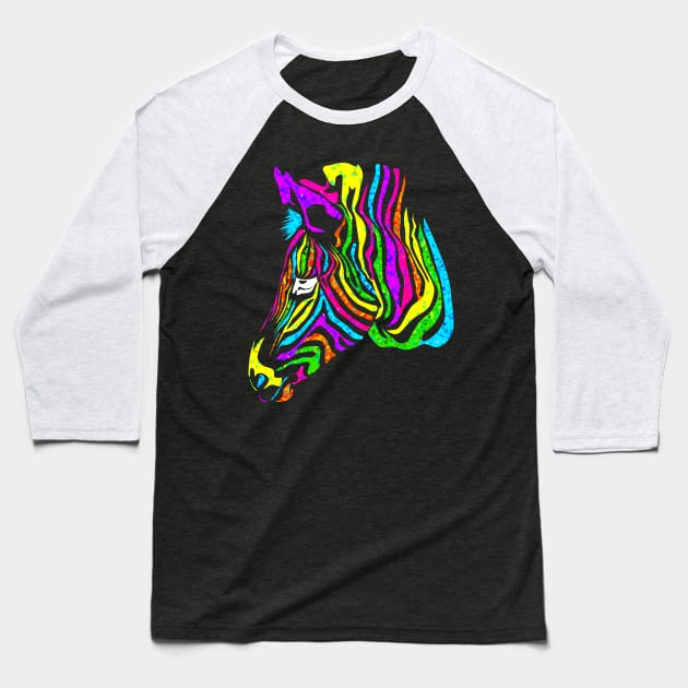 Zebra Frank Baseball T-Shirt by Nazonian